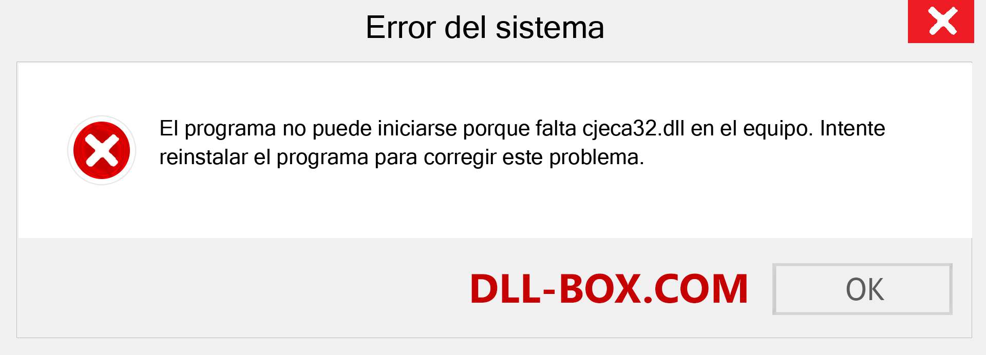 ¿Falta el archivo cjeca32.dll ?. Descargar para Windows 7, 8, 10 - Corregir cjeca32 dll Missing Error en Windows, fotos, imágenes